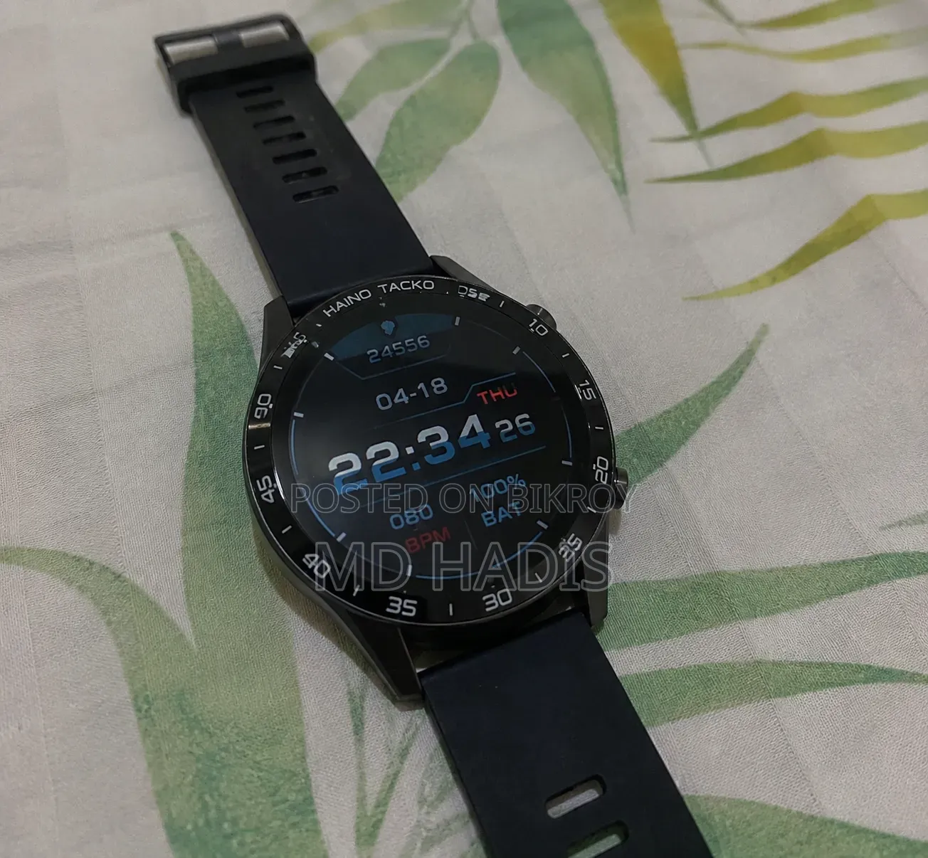 হাইনা টেকো জার্মানি RW-44 স্মার্ট ওয়াচ – কালো