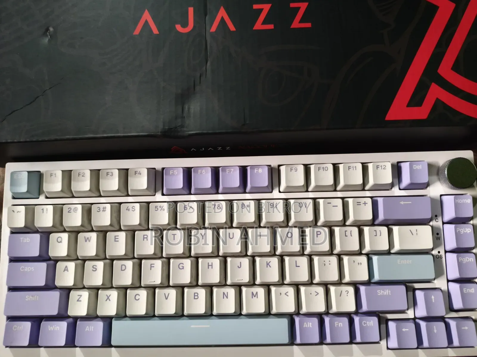 Ajazz AK820 75% Gasket-Mounted Wired Mechanical Keyboard