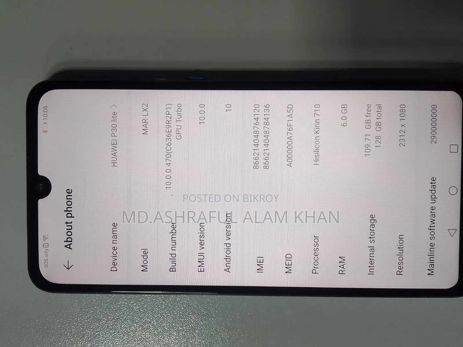 Huawei P30 Lite 128 GB Blue