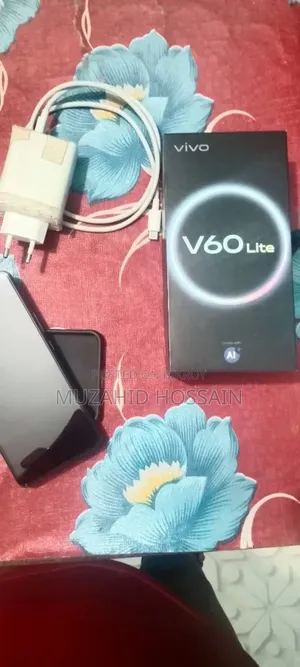 নতুন ভিভো ভি৬০ লাইট ৪জি ২৫৬ জিবি ব্ল্যাক