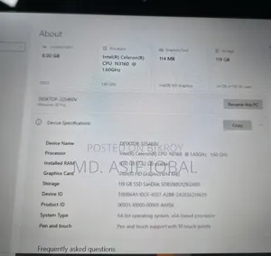 Laptop Lenovo Yoga 11e 8.00 Gigabytes Intel Celeron Solid State Drive 128 Gigabytes