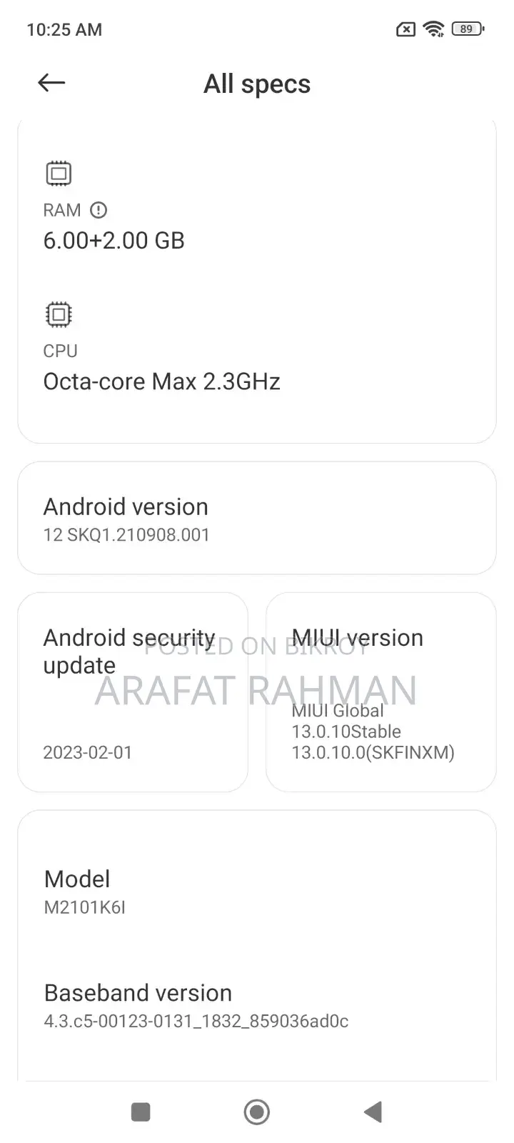 Xiaomi Redmi Note 10 Pro Max 128 GB Bronze