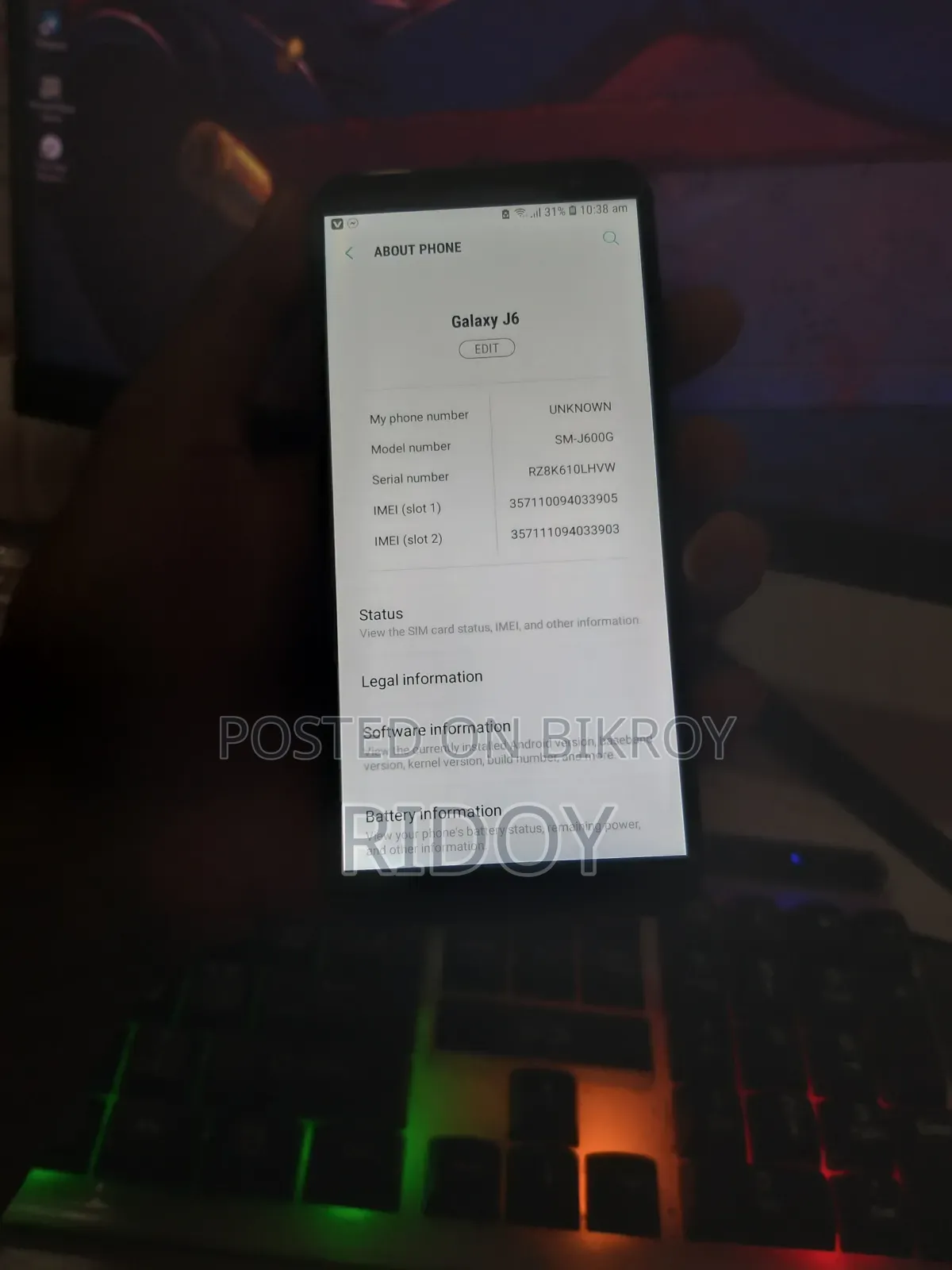 Samsung Galaxy J6 64 GB Black