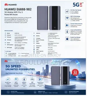 HUAWEI E6888-982 5G Mobile WiFi Pro 5