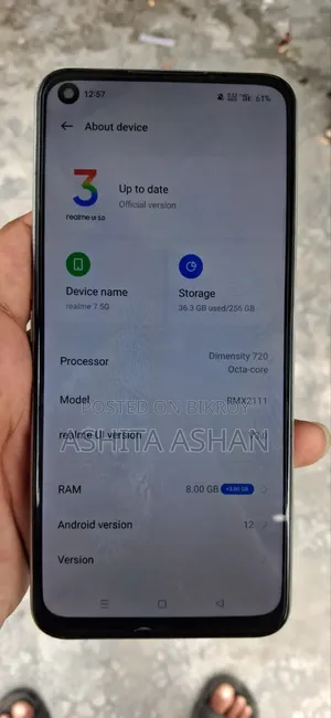 Mobile Phone 256 GB Gray