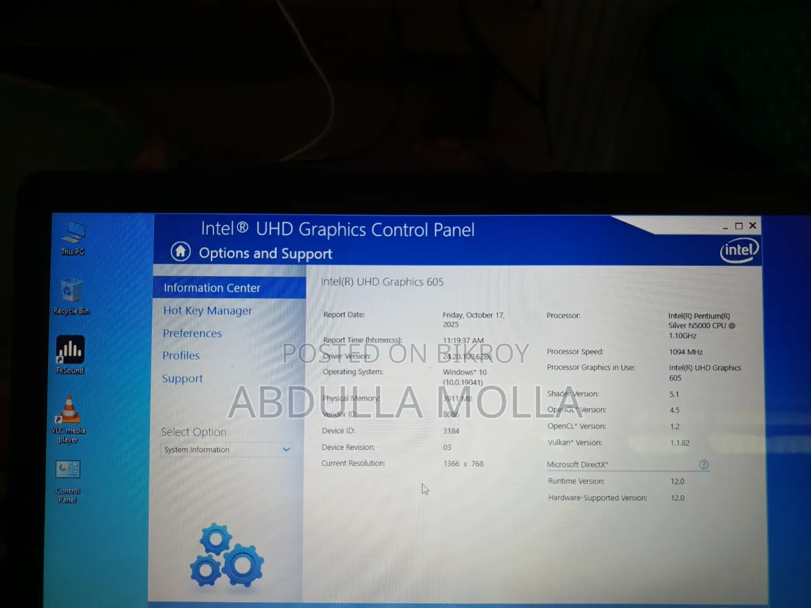 Laptop HP 15-Da2933nia 4gb Intel HDD 500gb