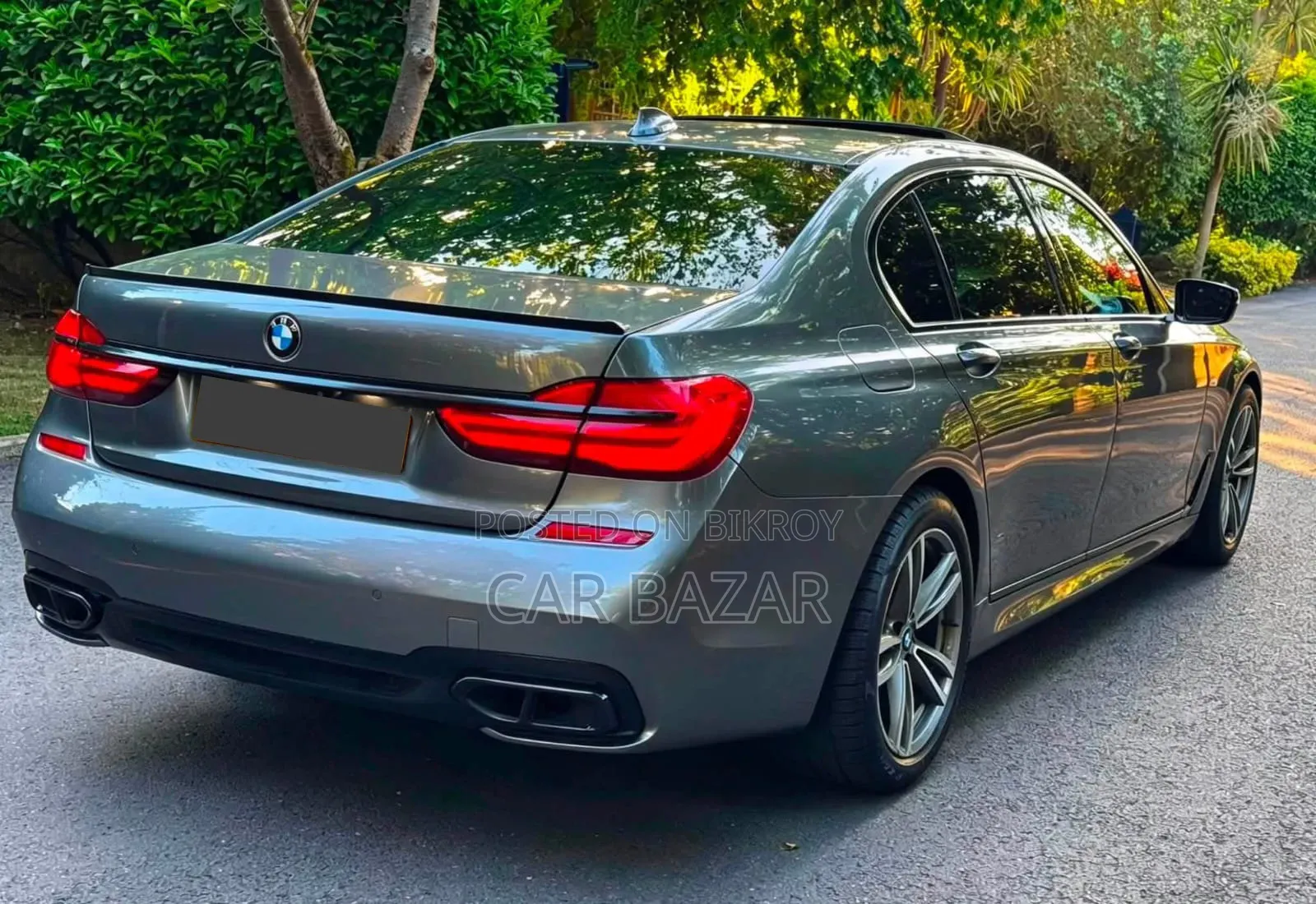 BMW 7 Series 730Li 2016 Matt Black