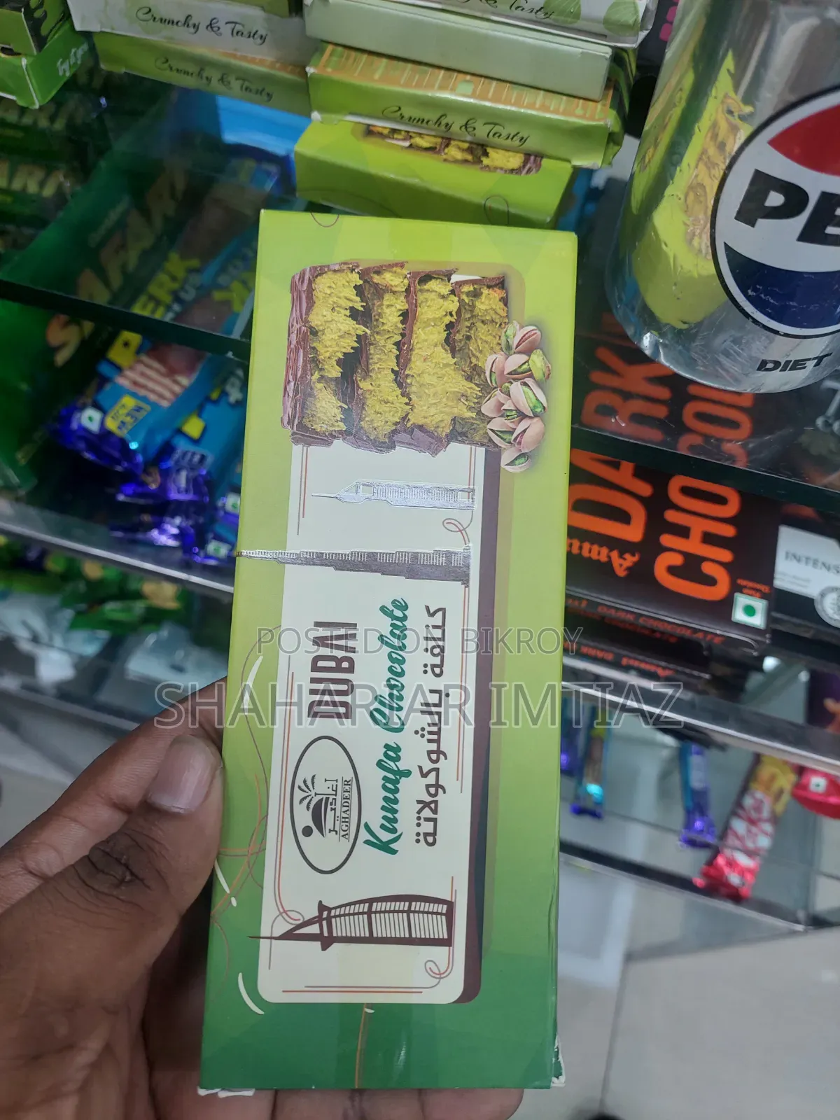 Pistachio Dubai Kunafa Chocolate