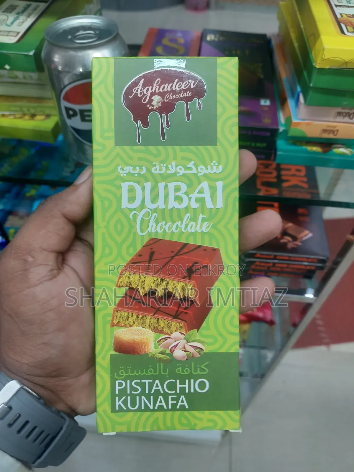 Pistachio Dubai Kunafa Chocolate