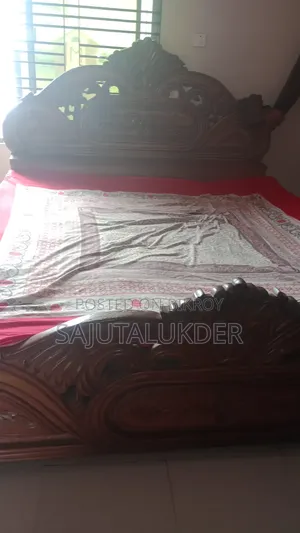 সেগুন কাঠ খাট বিছানা