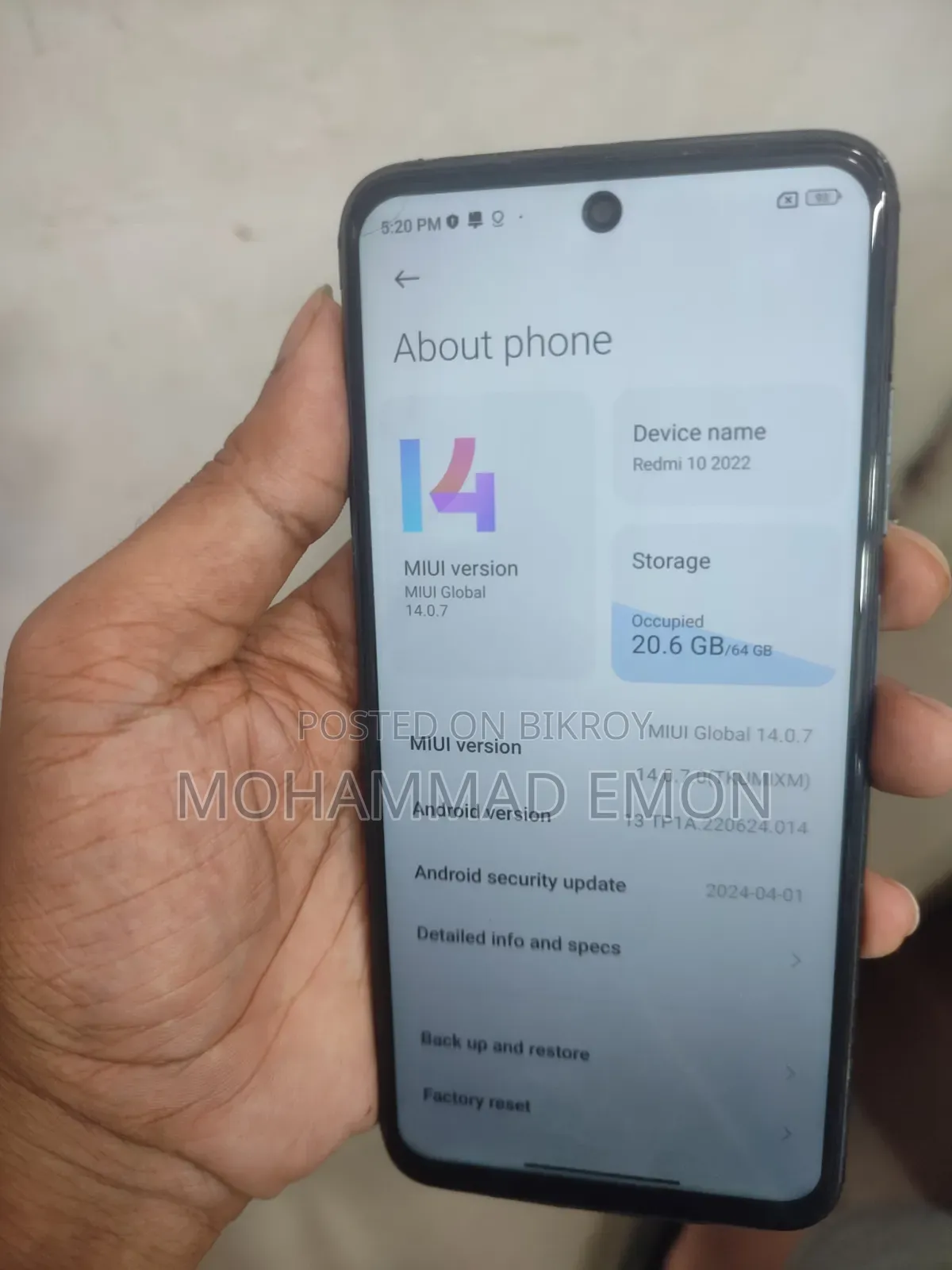 Xiaomi Redmi 10 64 GB Graphite