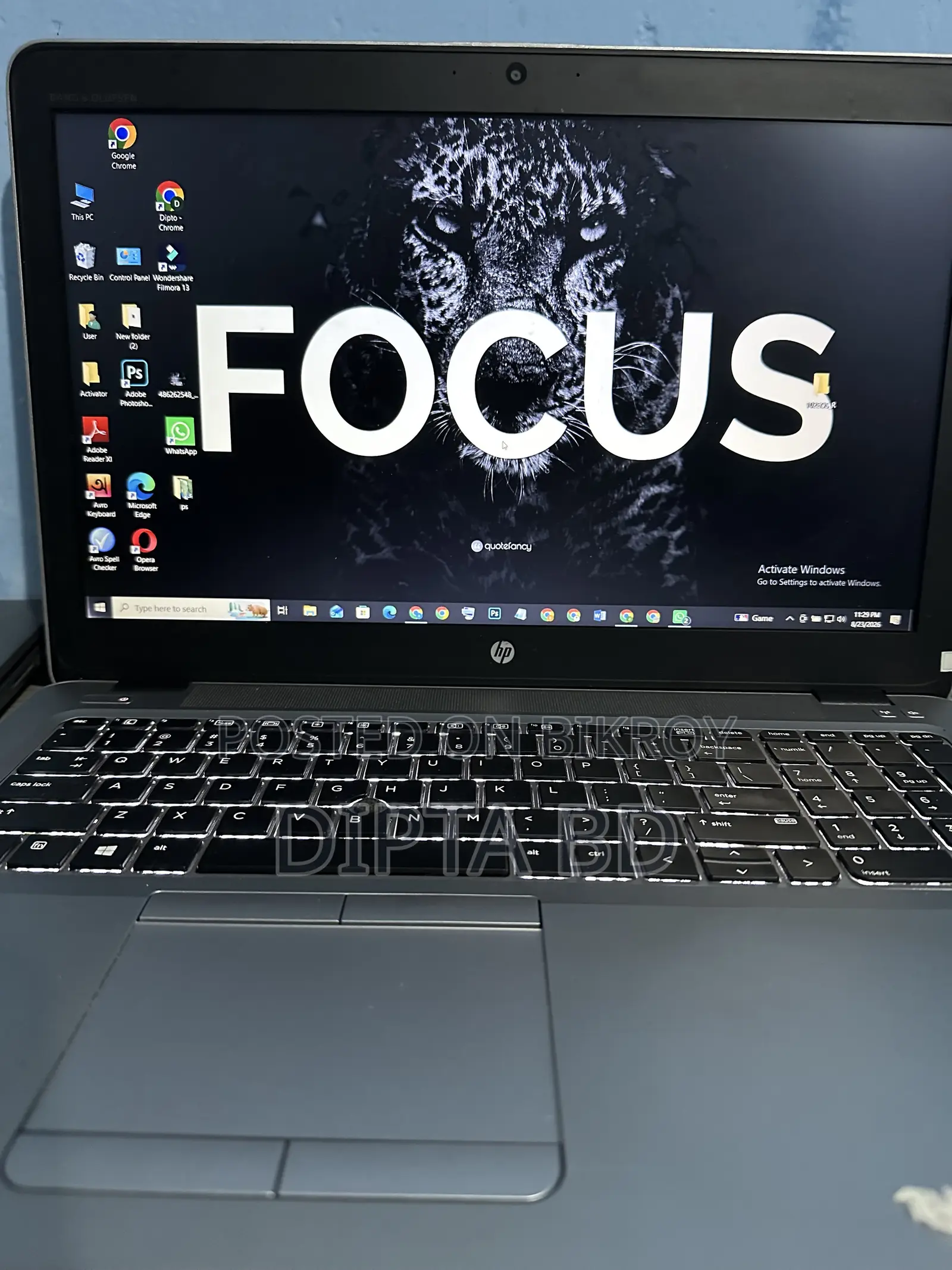 Laptop HP EliteBook 850 G4 8GB Intel Core i7 SSD 256GB