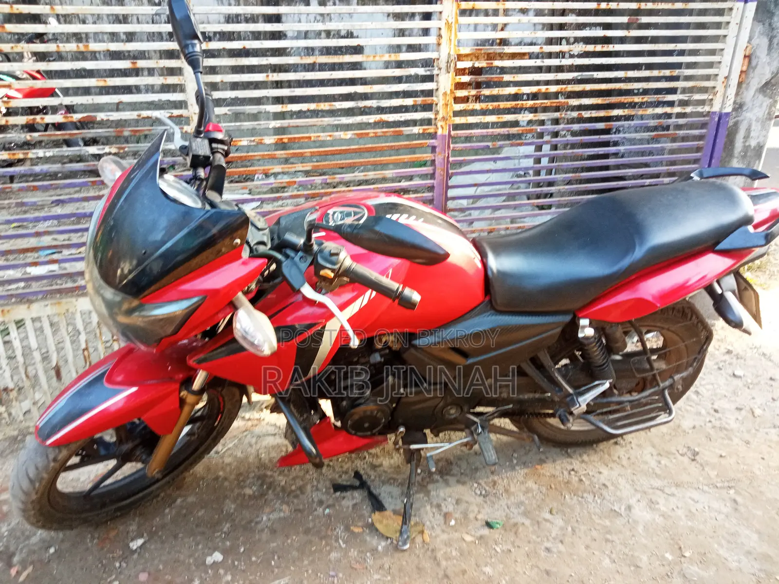 টিভিএস অ্যাপাচি আরটিআর ১৬০ টুভি ২০২২ লাল