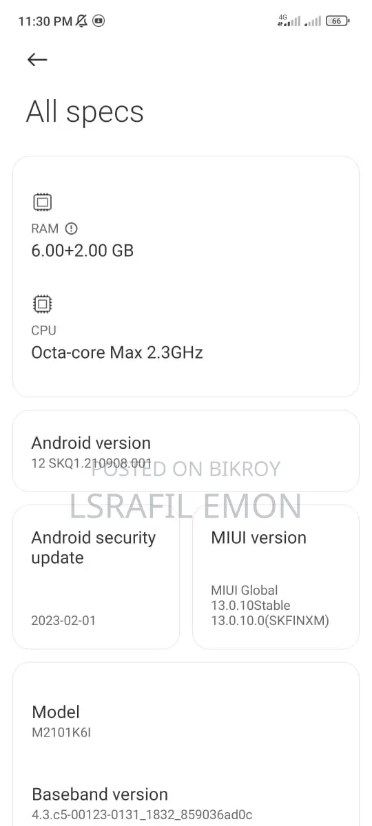 শাওমি রেডমি নোট ১০ প্রো ম্যাক্স ১২৮ জিবি সাদা