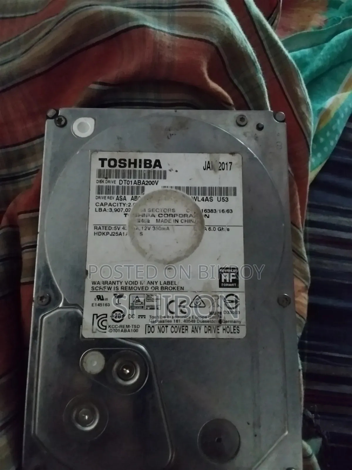 Hard Disk 2 TB Toshiba