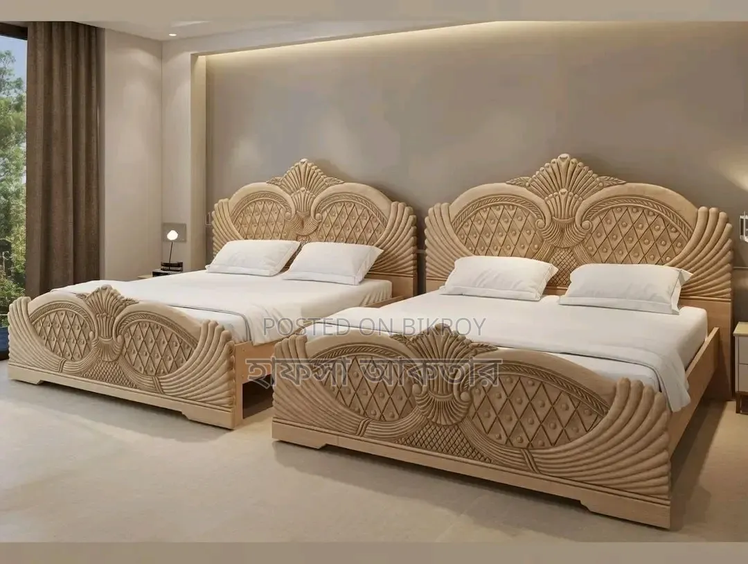 চিটাগং সেগুন কাঠের খাট বিক্রি হবে