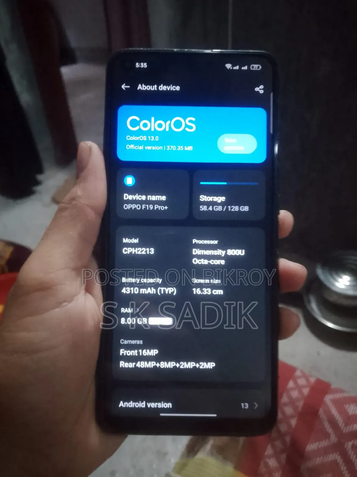 Oppo F19 Pro 128 GB Black