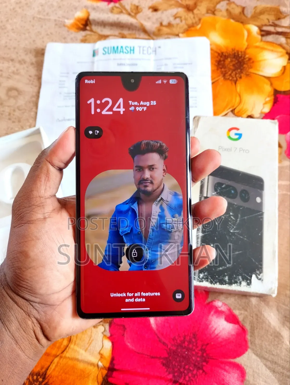 গুগল পিক্সেল ৭ প্রো ১২৮ জিবি ব্ল্যাক