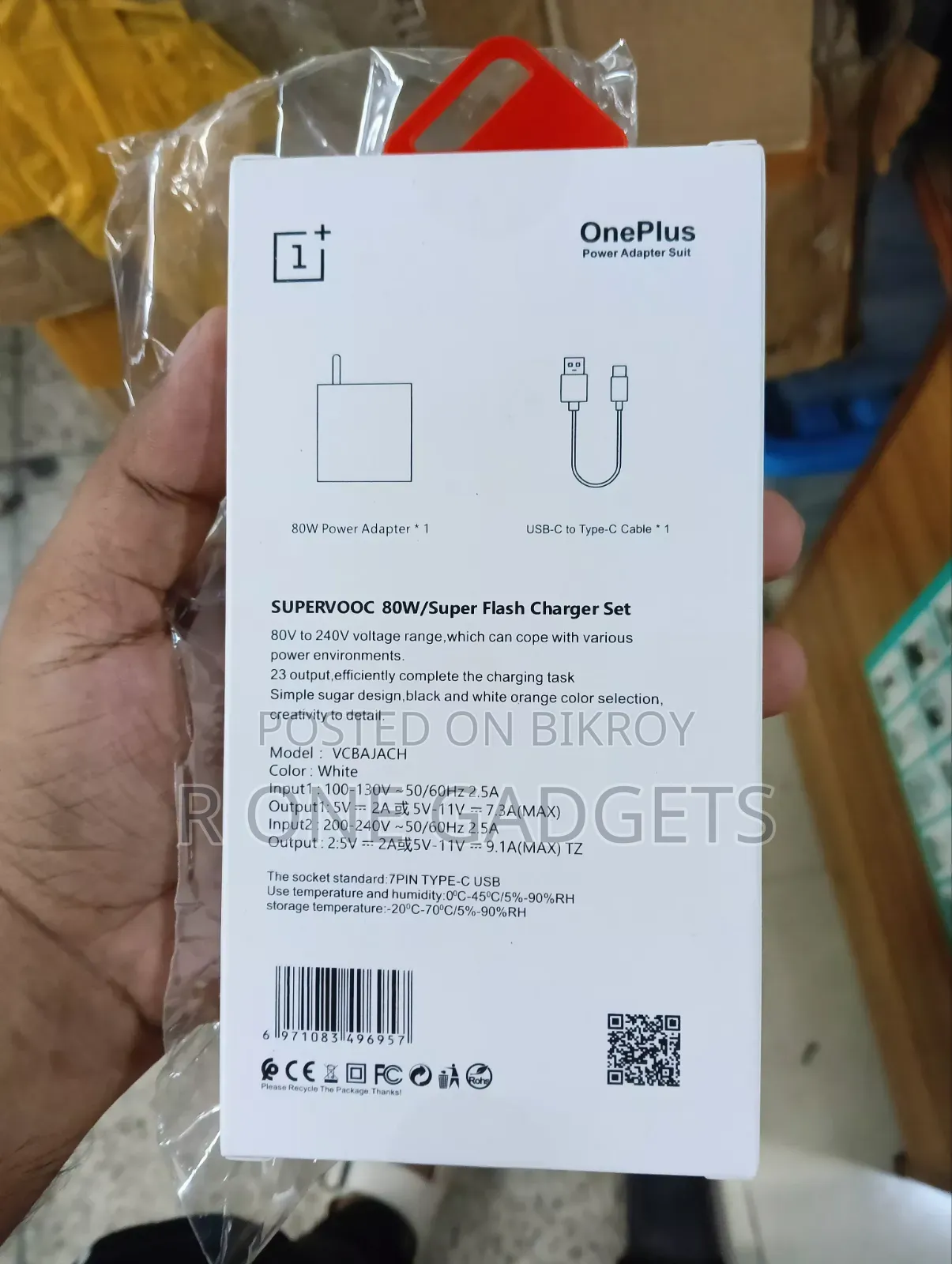 One Plus 80w Original Supervooc Charger