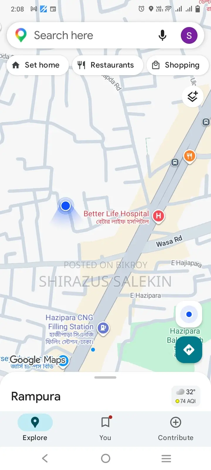 4-Bedroom Apartment in Shopnaloy, Rampura for rent