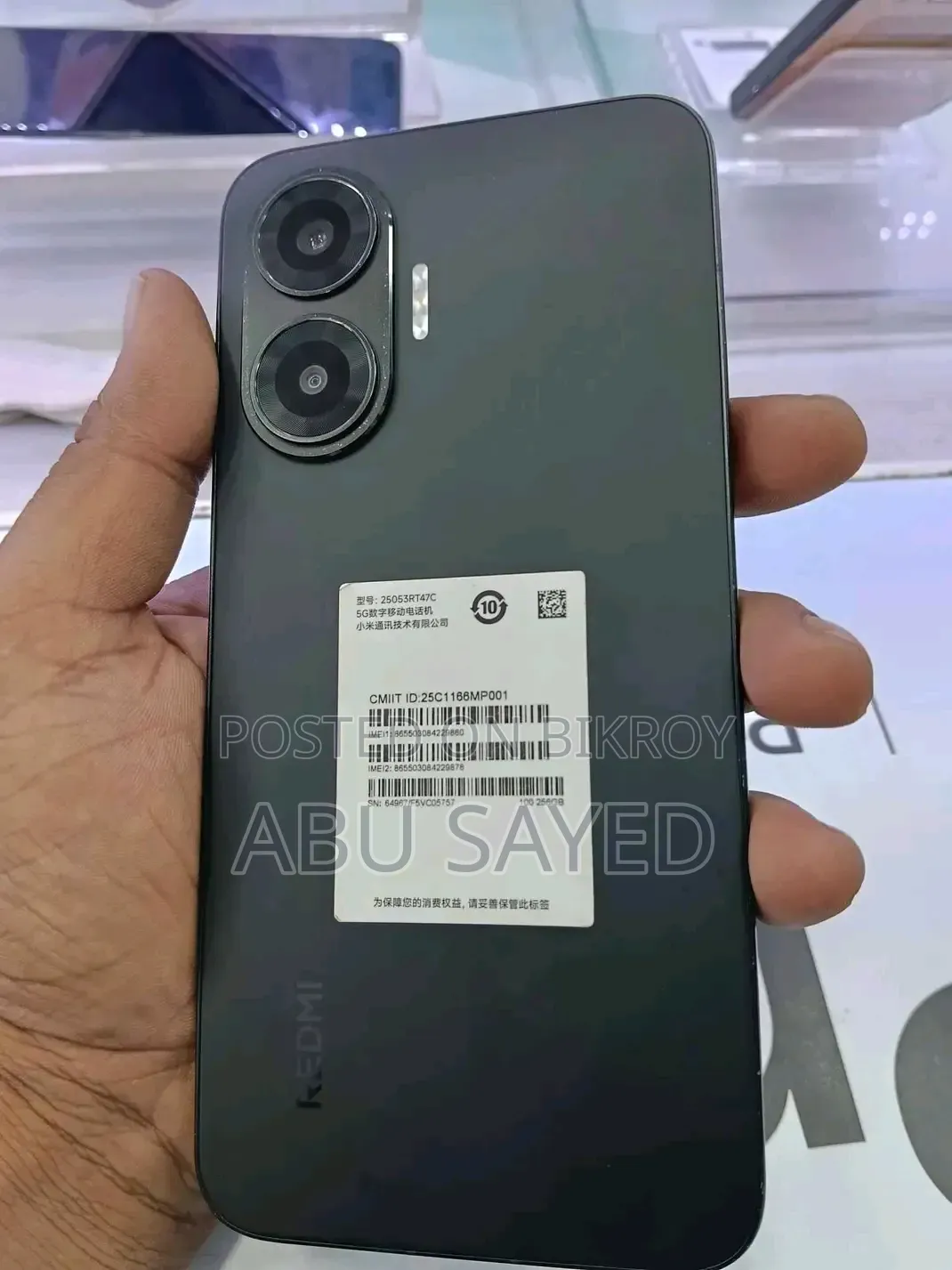 শাওমি রেডমি টার্বো ৪ প্রো ২৫৬ জিবি ব্ল্যাক