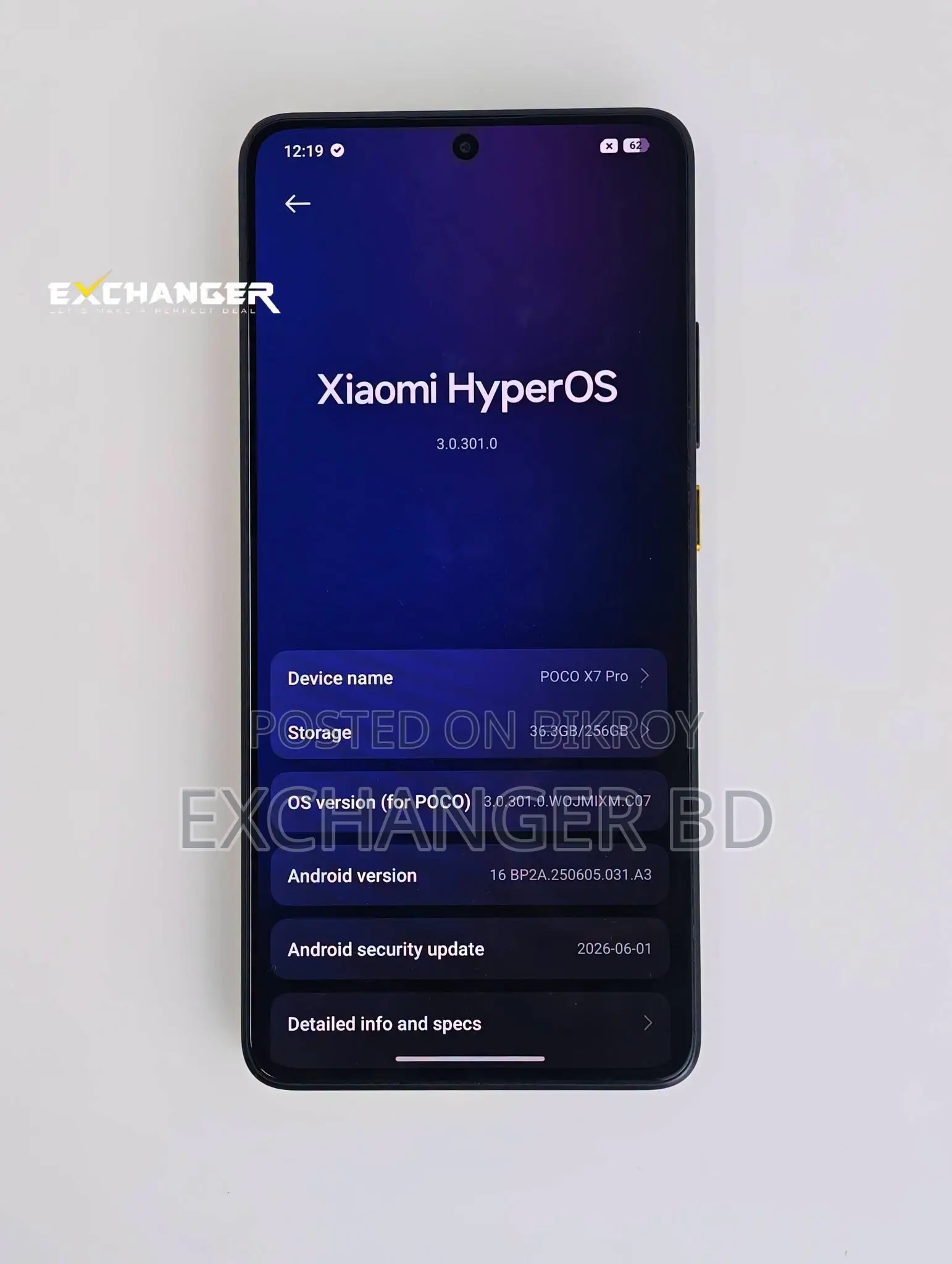 Xiaomi Poco F7 Pro 256 GB Yellow