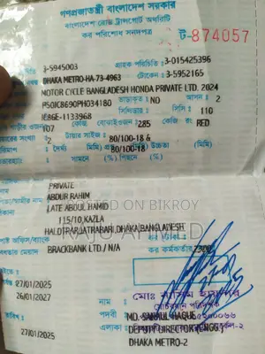 হোন্ডা ড্রিম নিও ২০২৪ লাল