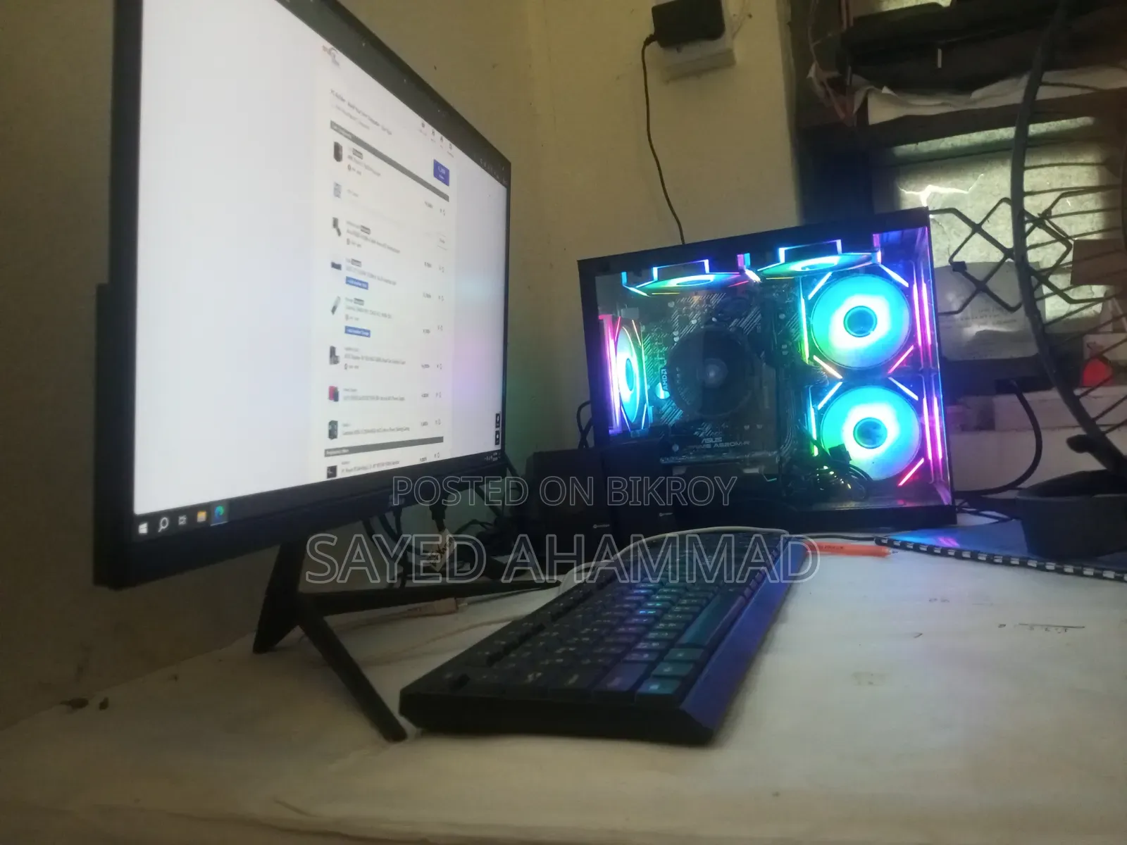 Desktop Full Gaming/Setup PC for Sale – Super Fresh Condition!