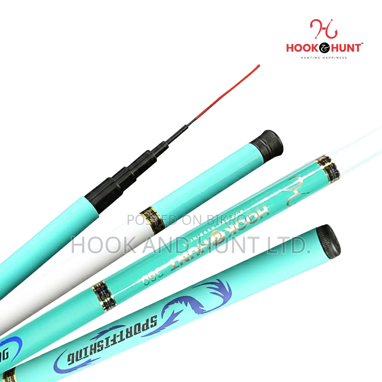 180 Cm Fiberglass Stream Fishing Rod Hard Action
