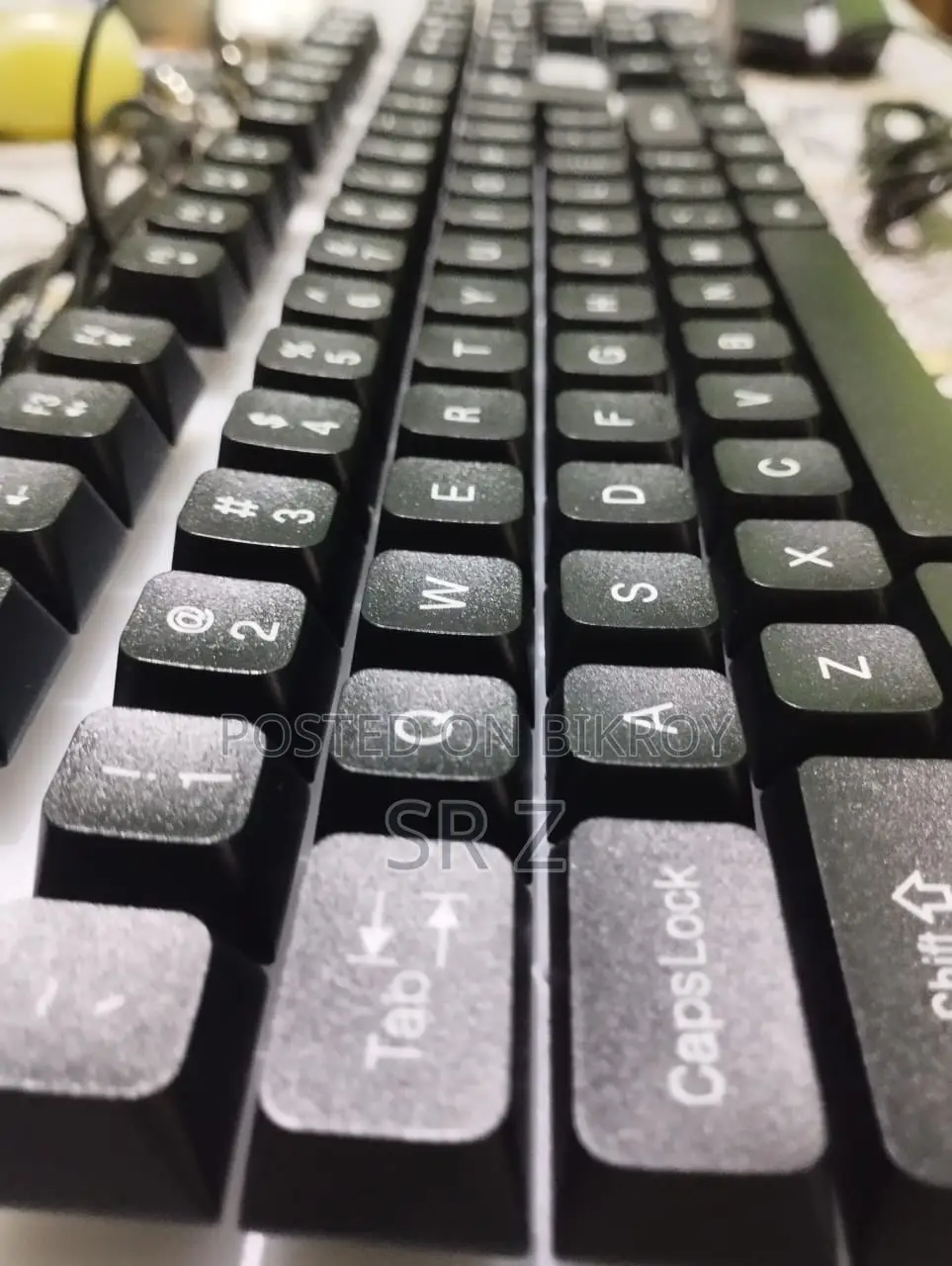 Aula F3061 Rainbow Wired Membrane USB Keyboard Mouse Combo (Black)