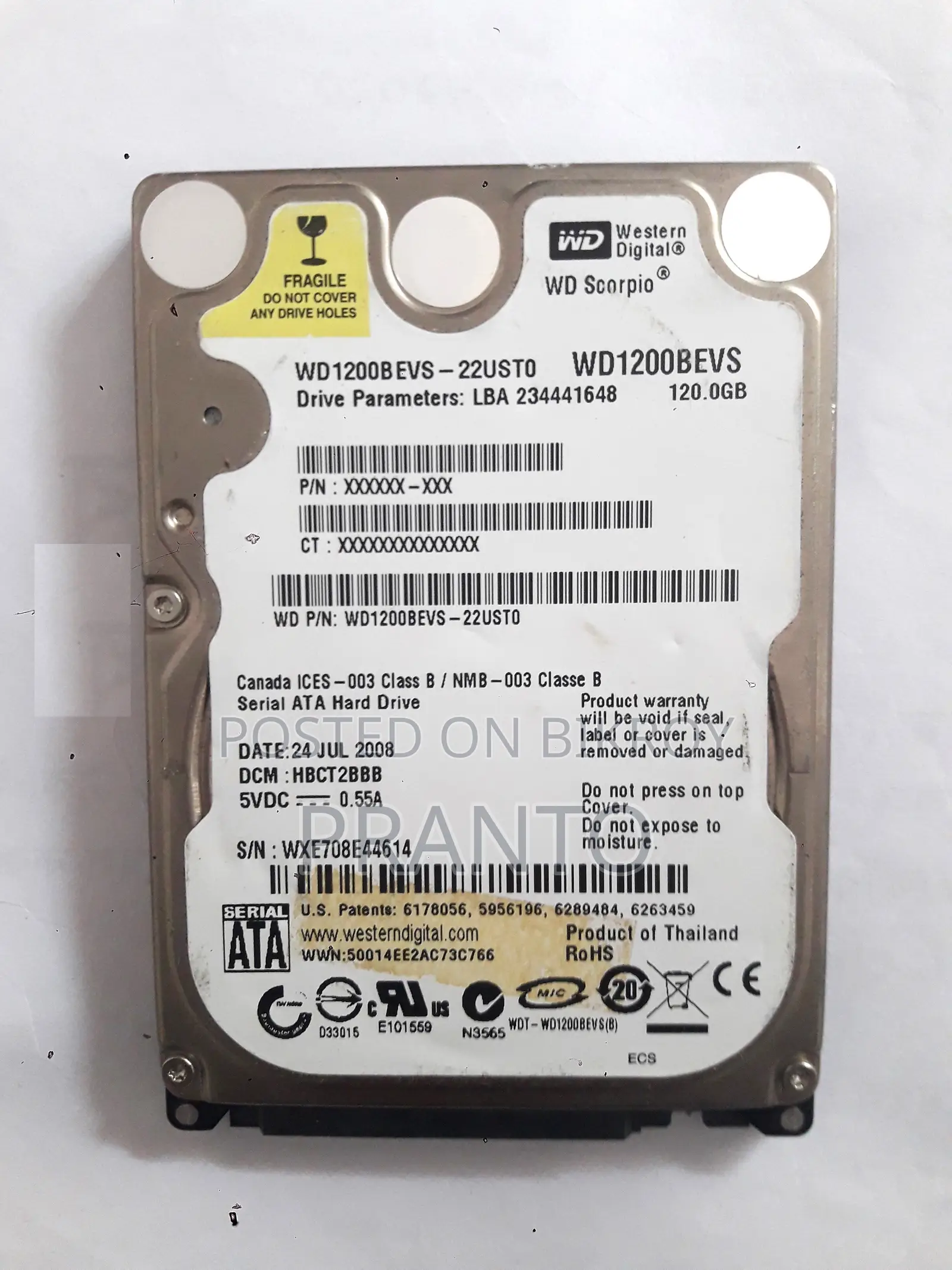 SSD 120GB, HDD 120GB