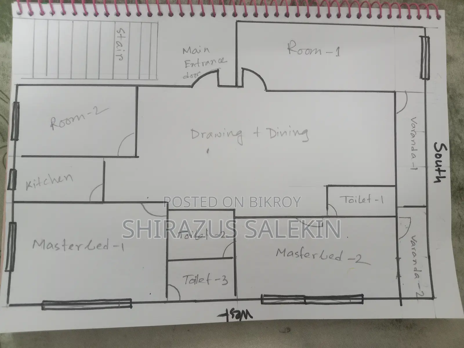 4-Bedroom Apartment in Shopnaloy, Rampura for rent