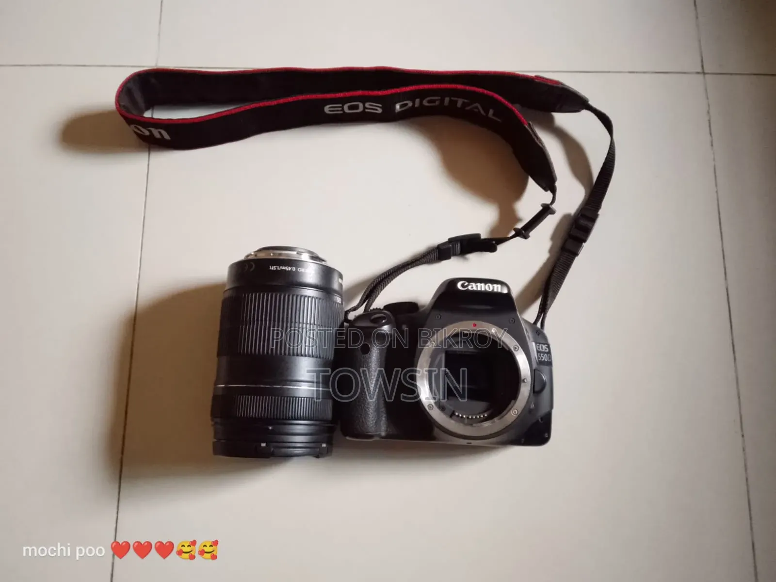 1. Canon EOS 550D DSLR & 2. Samsung Digital Camera