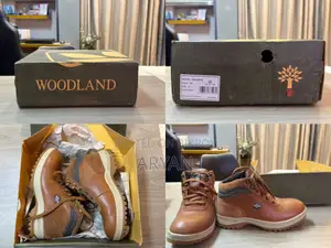 Woodland Tan Leather Boots (Size 41) -Brand New With Original Box