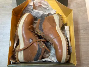 Woodland Tan Leather Boots (Size 41) -Brand New With Original Box