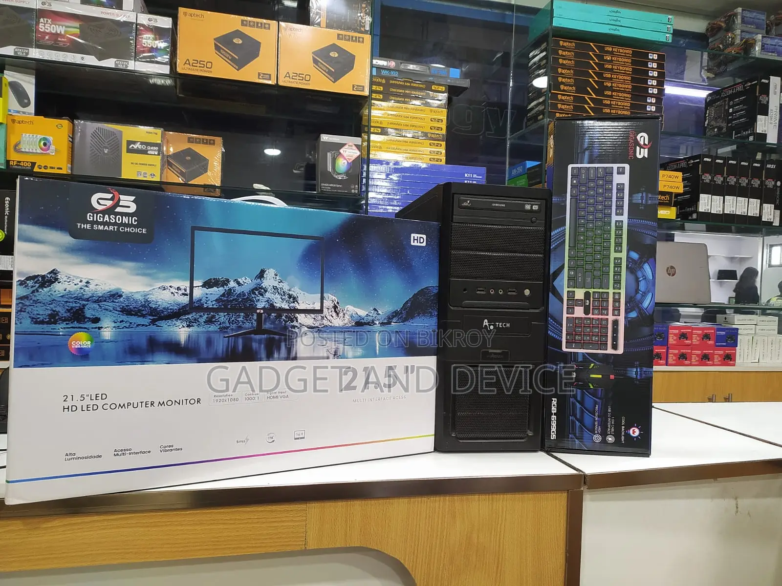 Desktop Computer 4GB Intel Core i3 SSD 128GB