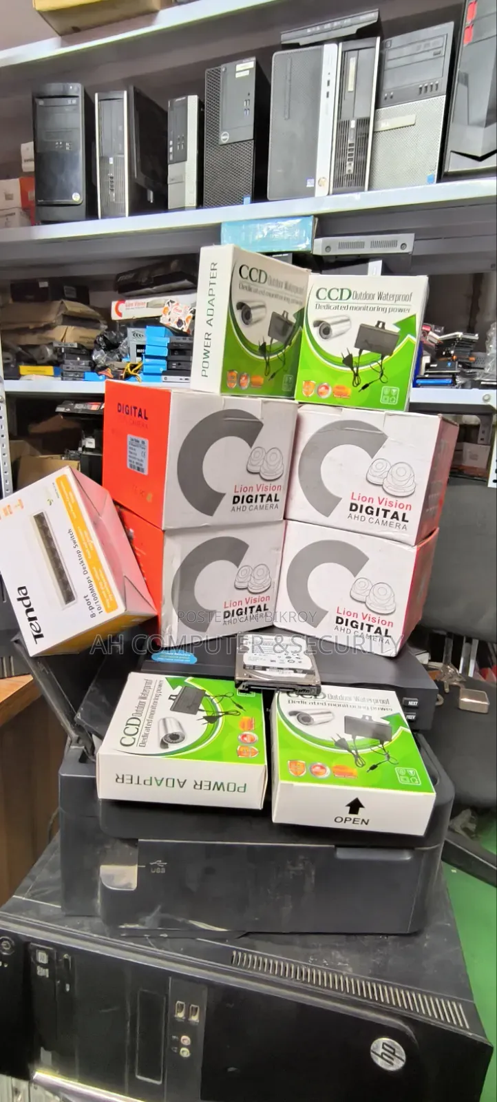 CCTV Camera Package 3mp Camera 8ch NVR HDD Adapter