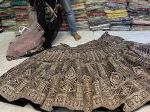 Elegant Black Party Wear Lehenga (Worn Once)