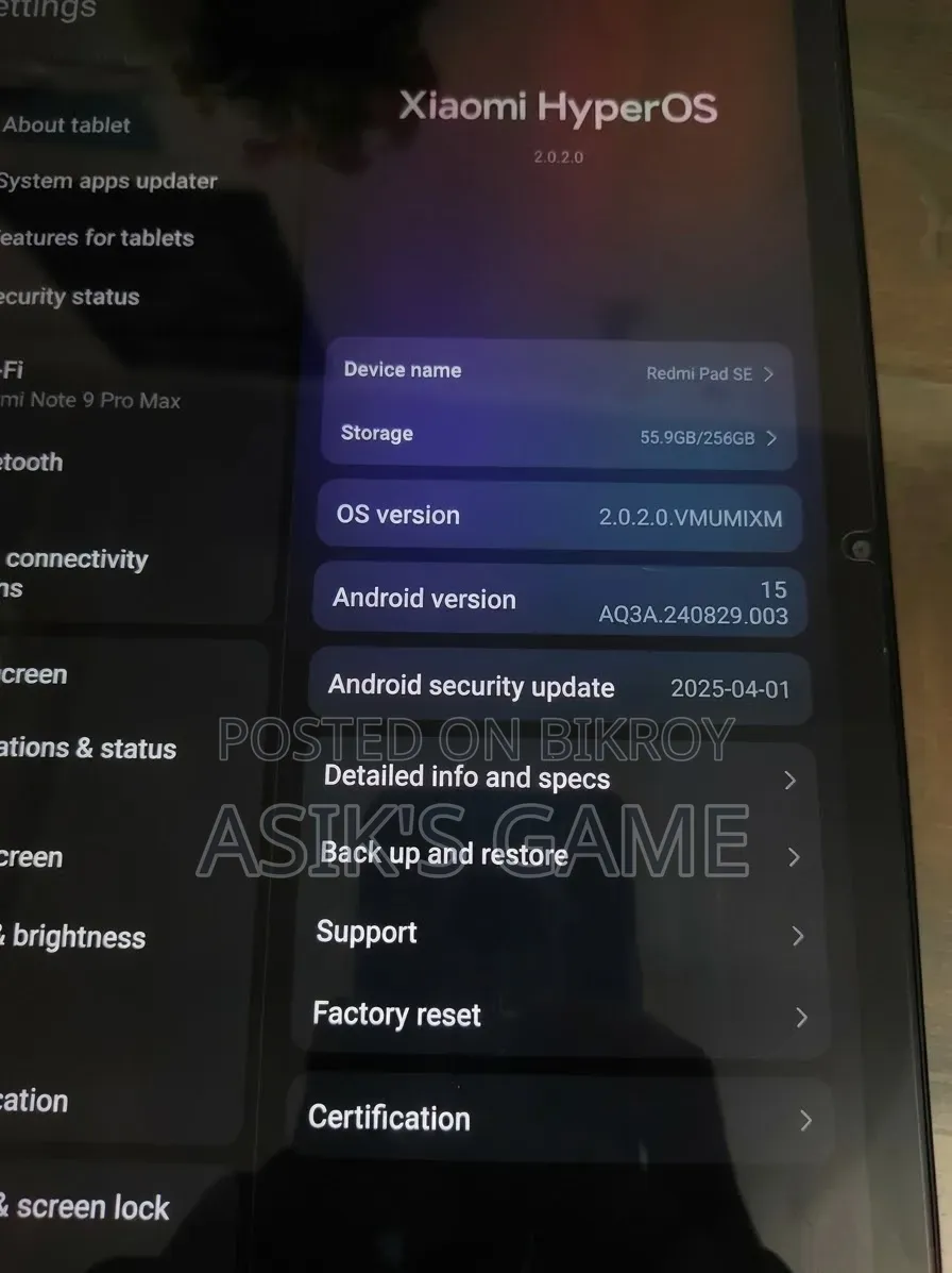 Xiaomi Redmi Pad SE 11.0 256 GB Silver