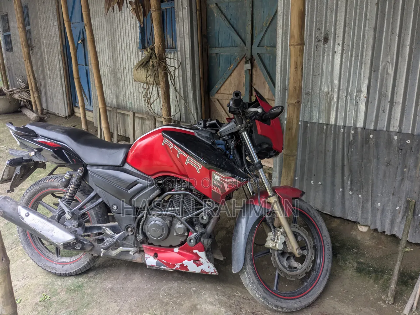 টিভিএস আপাচি আরটিআর ১৬০ টুভি ২০১৮ লাল