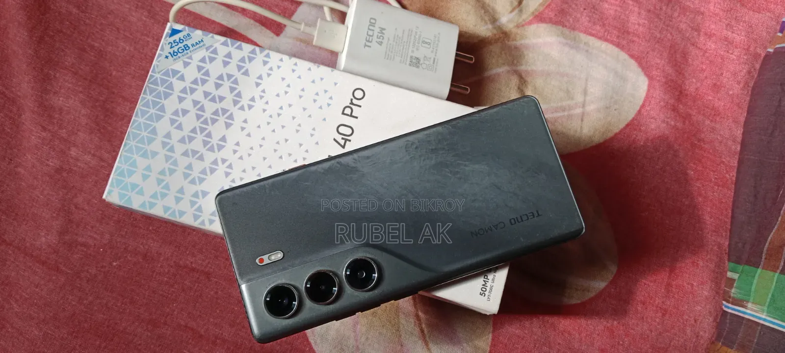 Tecno Camon 40 Pro 4G 256 GB Black