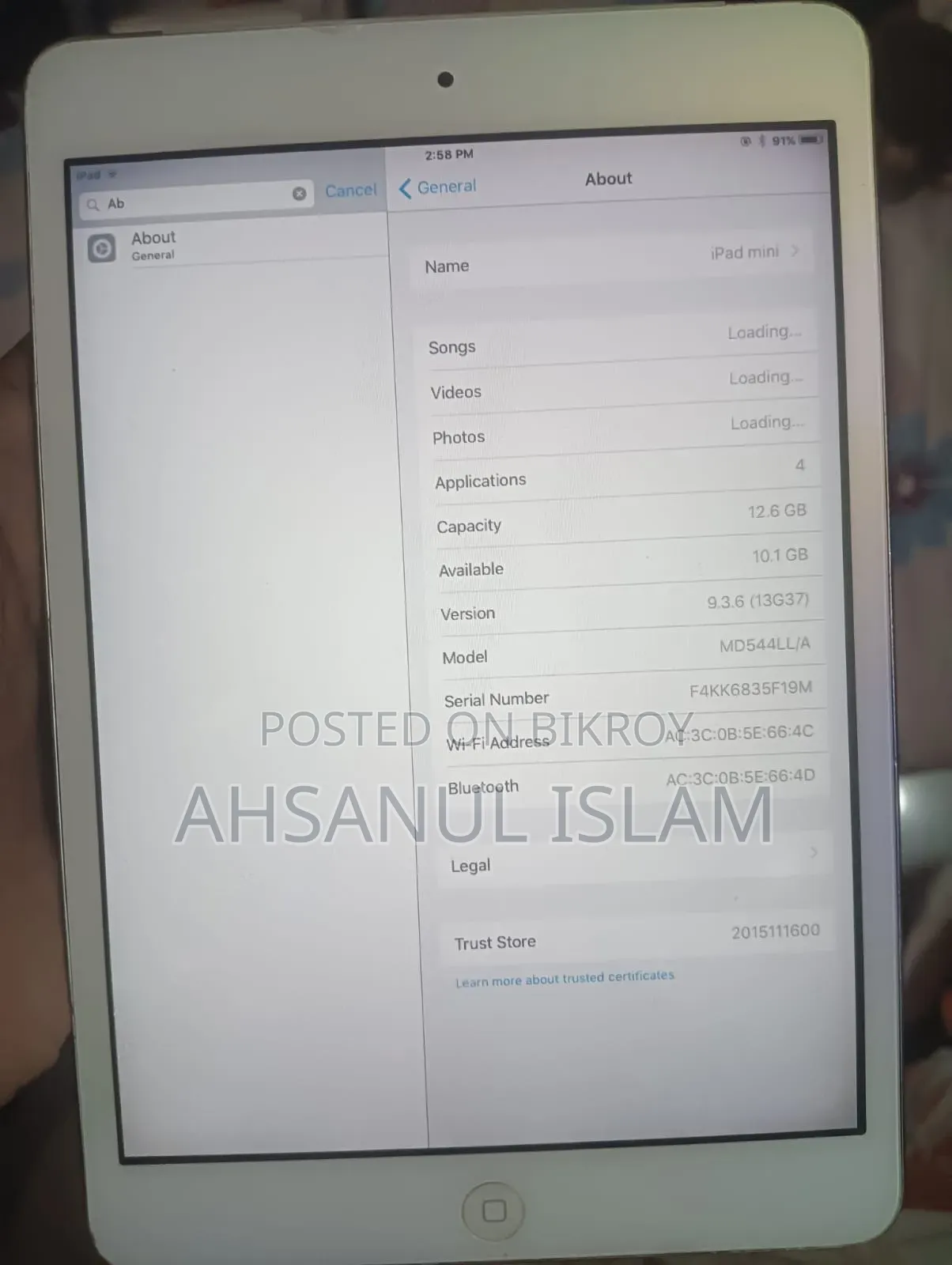 Apple iPad mini 2 16 GB White