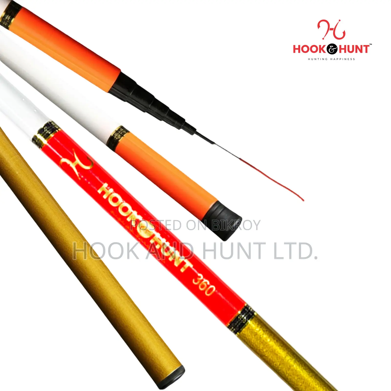 240 Cm Fiberglass Stream Fishing Rod Hard Action