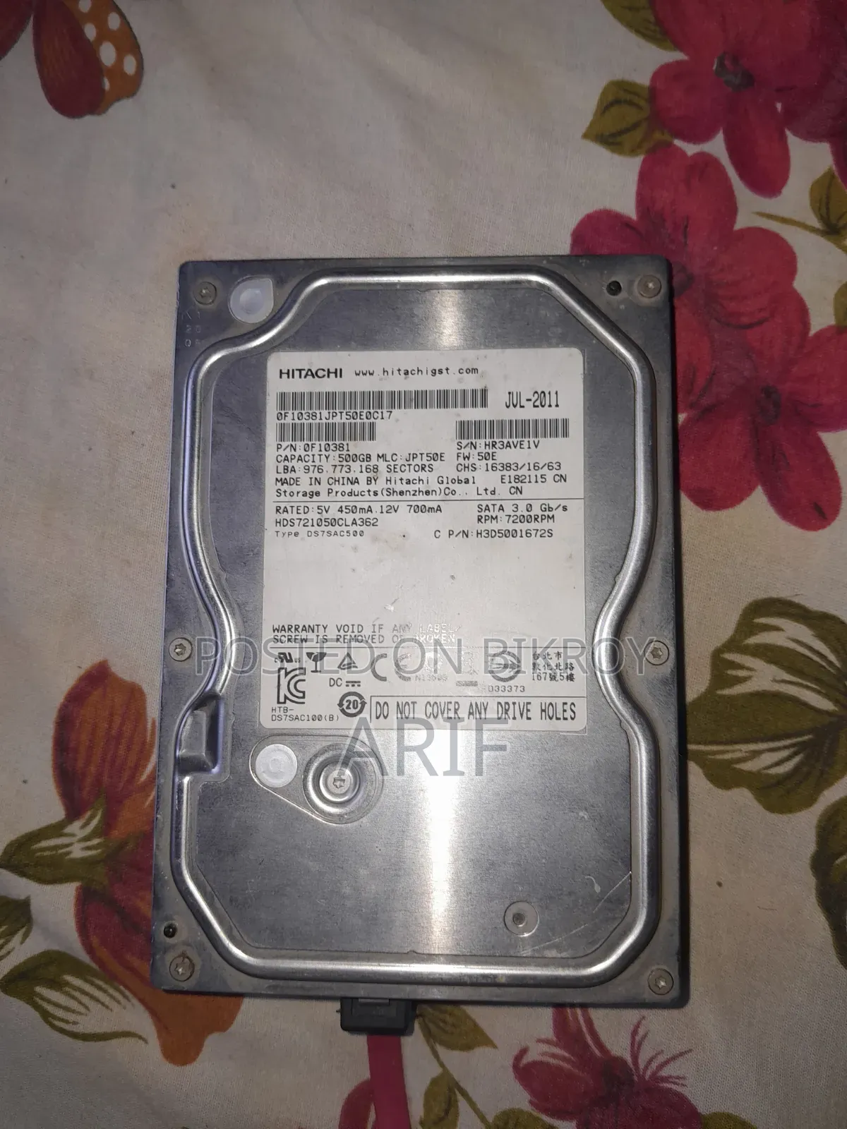 HDD 500 Gb Hitachi