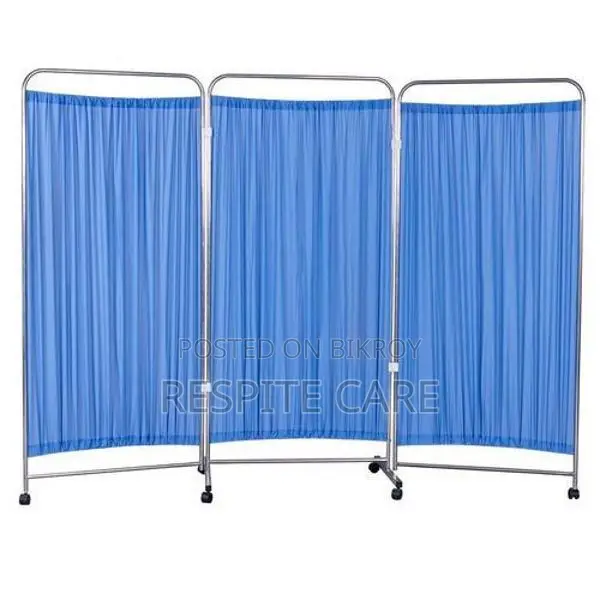 Hospital Patient Bed Side Partition Screen Stand