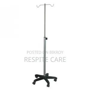 Adjustable IV Saline Stand For Hospitals