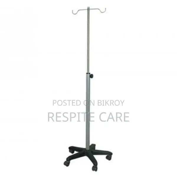 Adjustable IV Saline Stand For Hospitals