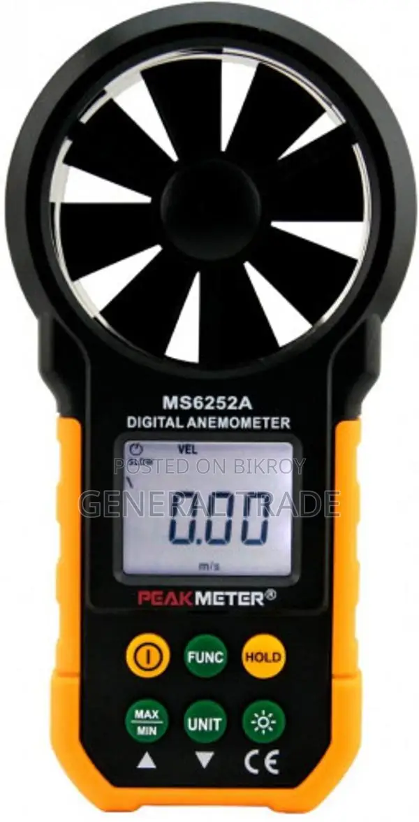 Peakmeter MS6252A Digital Anemometer