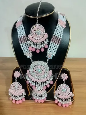 ✨ Elegant Pink & Pearl Jewelry Set ✨