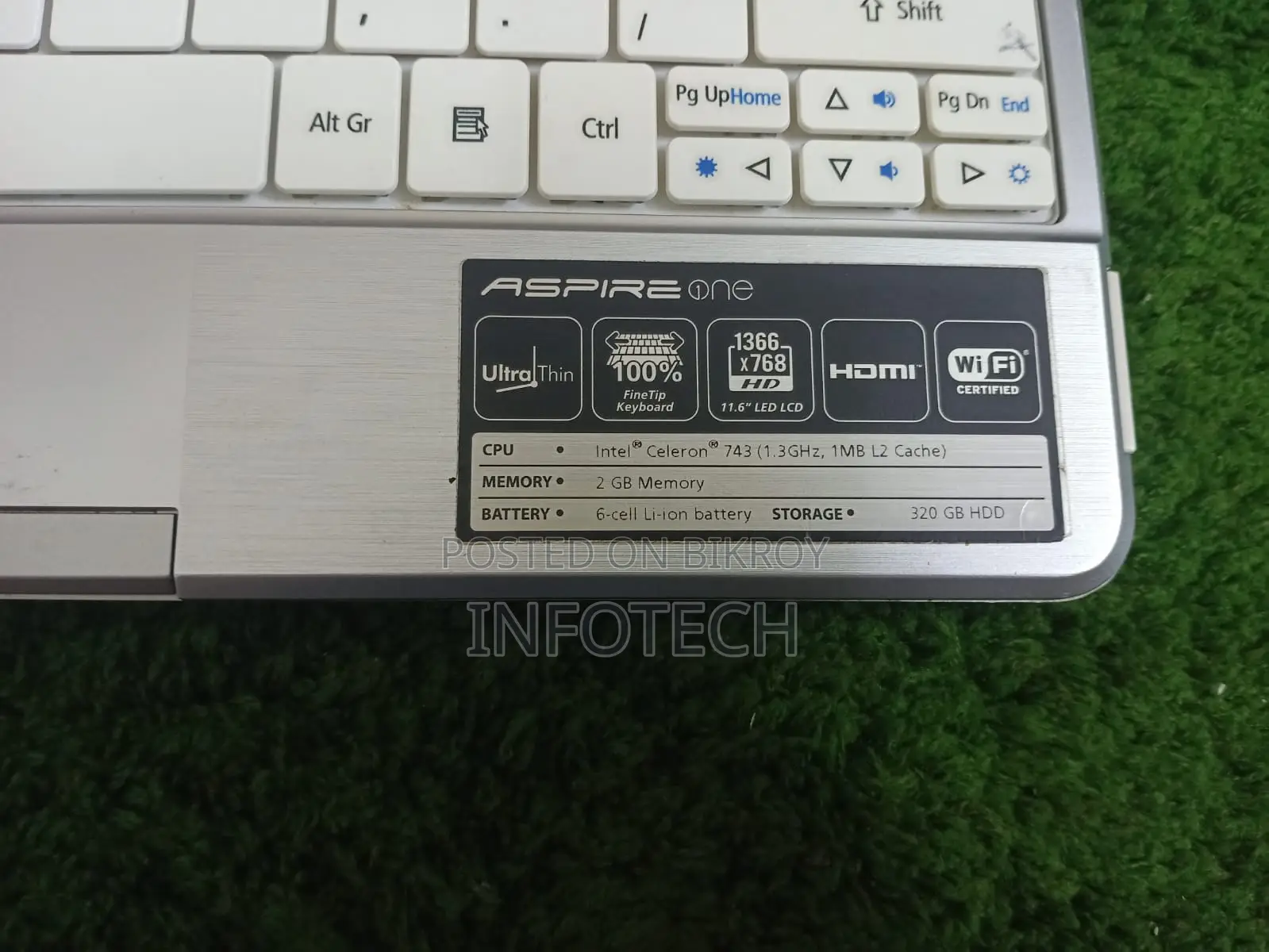 Laptop Acer Aspire 1 2GB Intel Celeron SSD 128GB